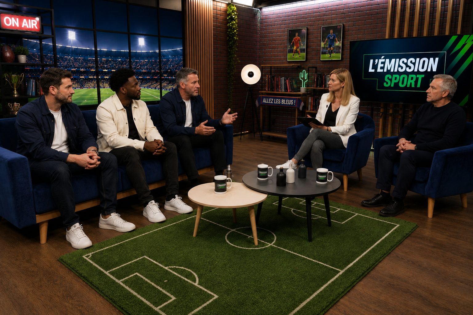 Émission sport en studio